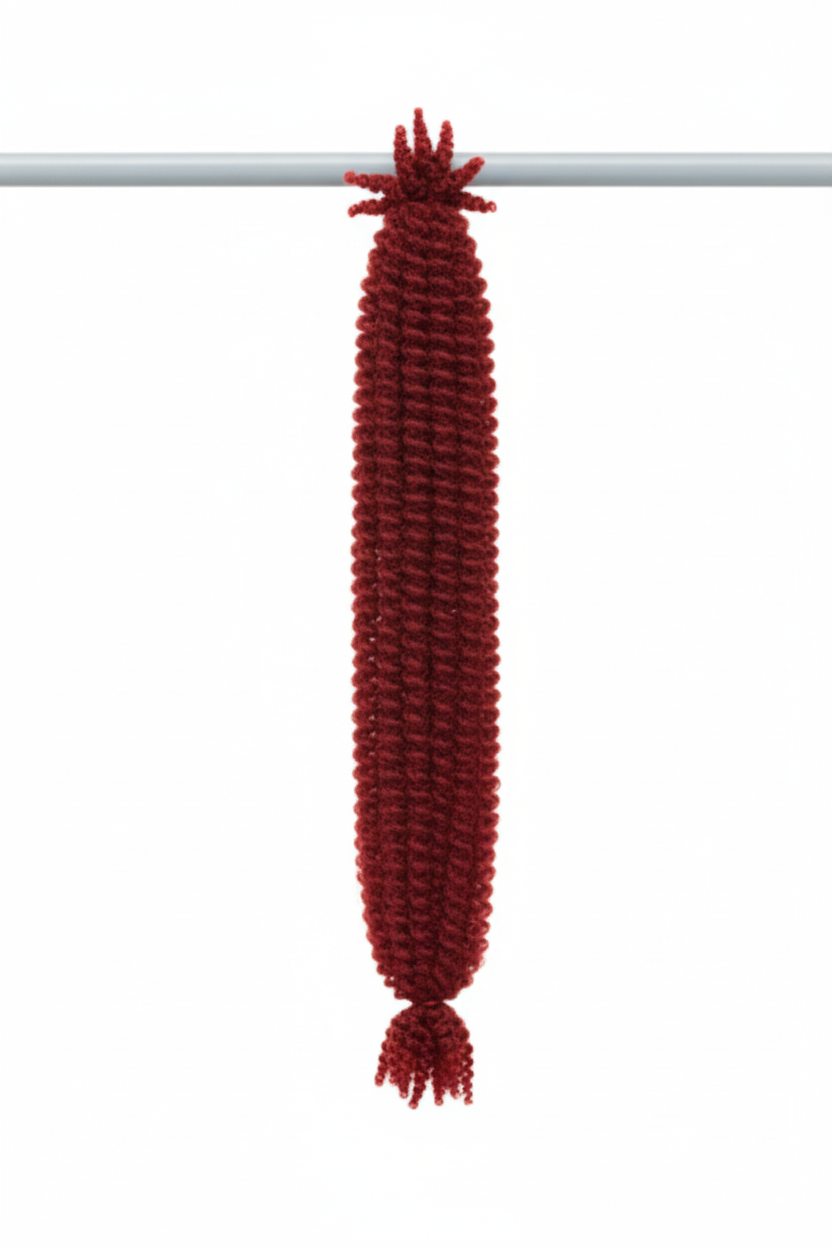 Afro kinky with wine red hair extension