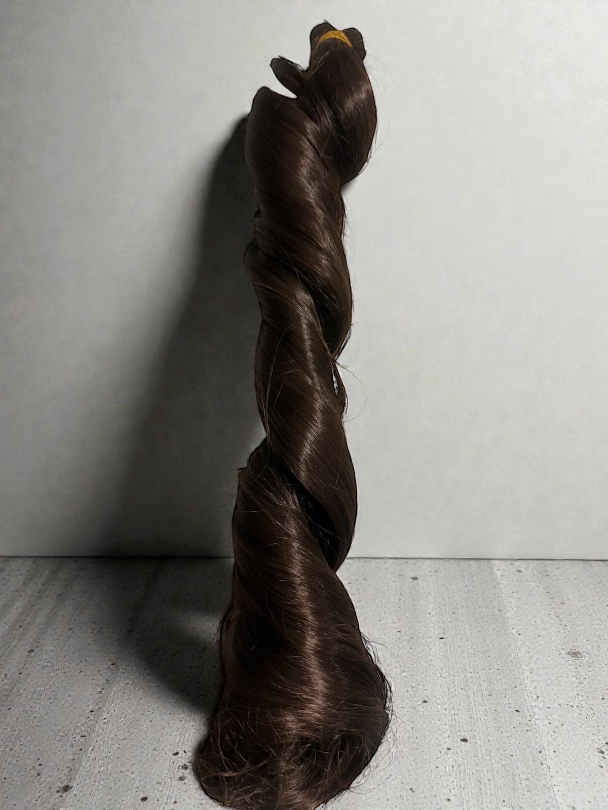 Loose Curls  hair extension, dark brown