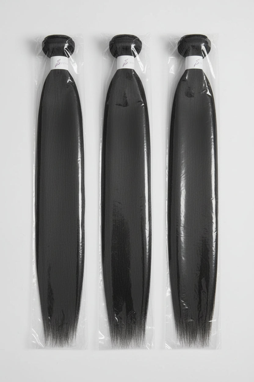 Pre-Stretched Hair extension color Black