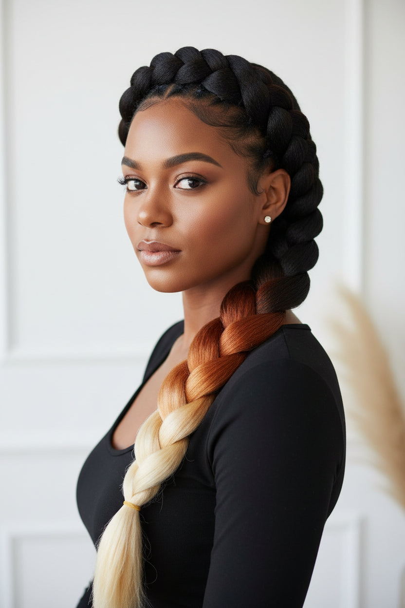 Jumbo Braids 3 Tone - 3 Packs Synthetic Braiding Hair Extension | Jakom