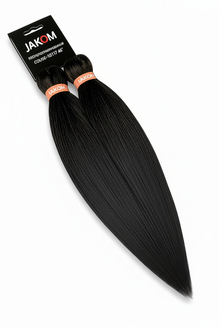 Pre stretched Hair extensions with a black root