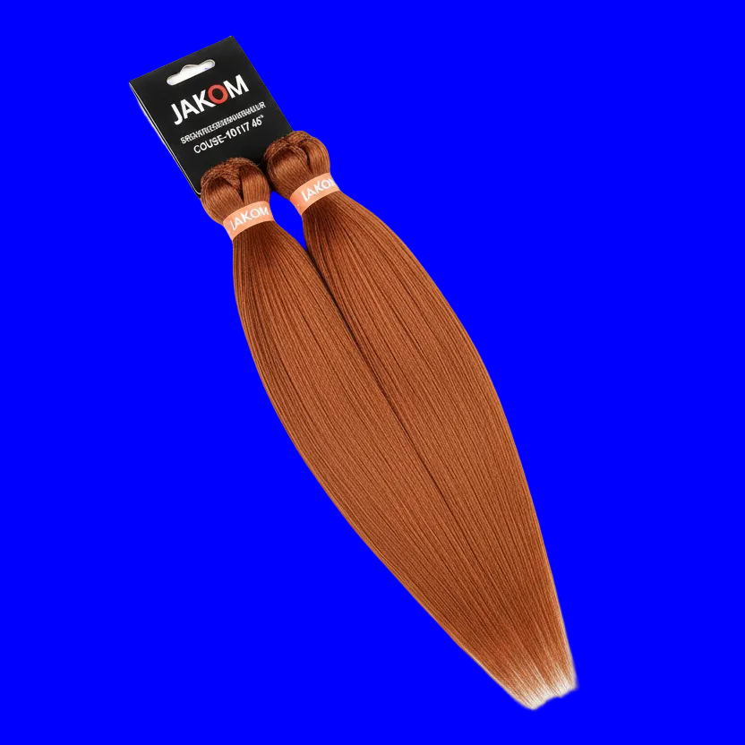 Silky brown Pre stretched hair extension 